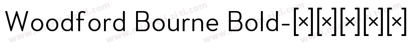 Woodford Bourne Bold字体转换